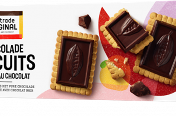 Fair Trade Original Choco biscuits puur,150g Snoepjes, koekjes en snacks Webshop