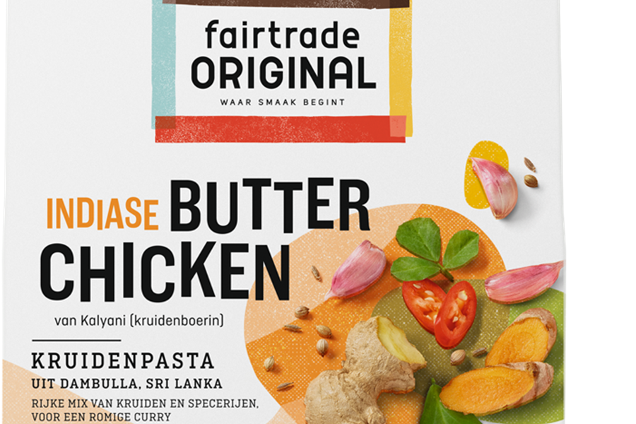 Fair Trade Original Butter Chicken kruidenpasta 75g Specerijen Webshop