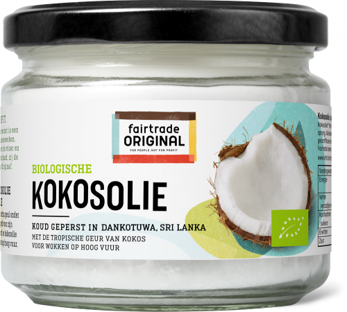 Fair Trade Original Kokosolie, bio, 300ml Olie & azijn Webshop