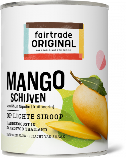 Fair Trade Original Mango op lichte siroop 425g Noten, pitten, gedroogde of ingeblikte vruchten Webshop
