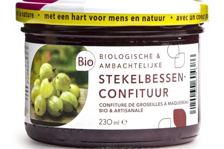 BIO Stekelbessenconfituur Broodbeleg Webshop