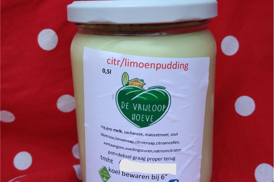 Citroen-Limoen pudding Bewerkt Webshop