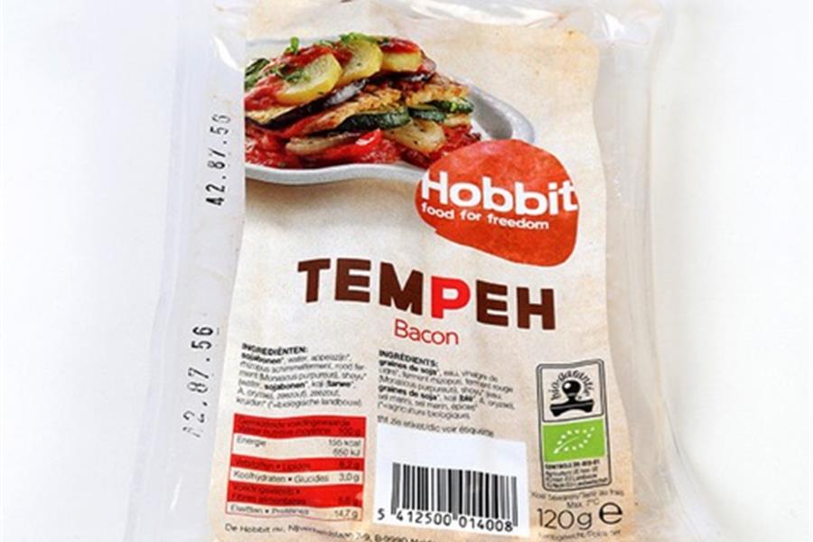 Hobbit Tempeh bacon bio 120g vleesvervangers  - CoopSaam Essen