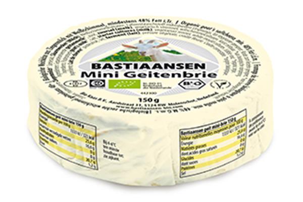 Bastiaansen Kaas brie geit mini bio 150g Producten in de kijker Webshop