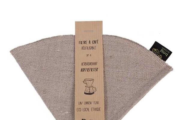 Koffiefilter natuurlijk linnen 4 Eten & Drinken Webshop