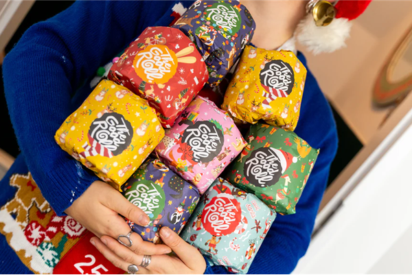 wc-rol kerstwikkel Toiletpapier/Tissues Webshop