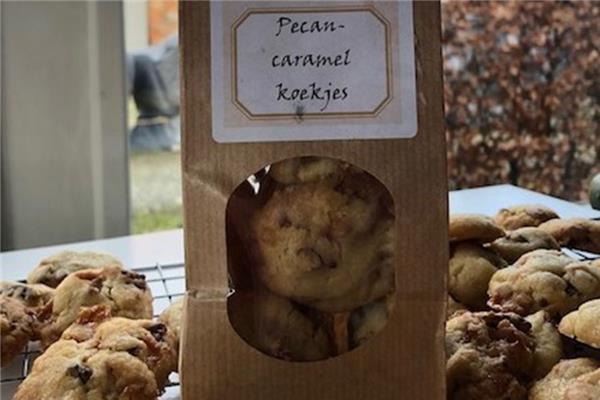 Pecan-karamel koekjes Brood & Zoetigheden Webshop