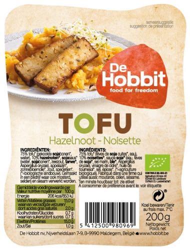 Hobbit Tofu hazelnoten bio 200g vleesvervangers Webshop
